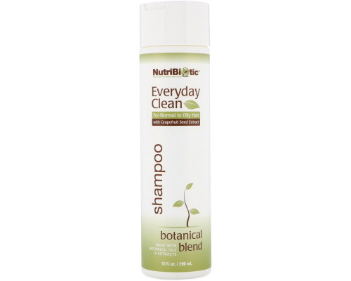 NutriBiotic Шампунь Everyday Clean на растительной основе, для нежного очищения волос и кожи головы, 10 жидких унций (296 мл) NutriBiotic Шампунь Everyday Clean на растительной основе, для нежного очищения волос и кожи головы, 10 жидких унций (296 мл)