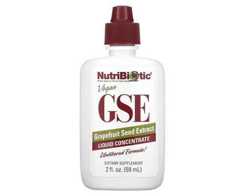NutriBiotic Жидкий концентрат GSE с экстрактом семян грейпфрута 2 жидкие унции (59 мл) NutriBiotic Жидкий концентрат GSE с экстрактом семян грейпфрута 2 жидкие унции (59 мл)