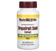 NutriBiotic, Экстракт Семян Грейпфрута, 250 мг, 60 Капсул