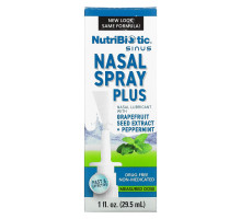NutriBiotic, Nasal Spray Plus with Grapefruit Seed Extract, 1 fl oz (29.5 ml)