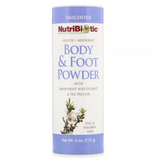 NutriBiotic Натуральный порошок для ног и тела без запаха 4 унции (113 г)
