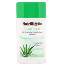NutriBiotic Long Lasting Deodorant Stick Unscented 2.6 oz (75 g)