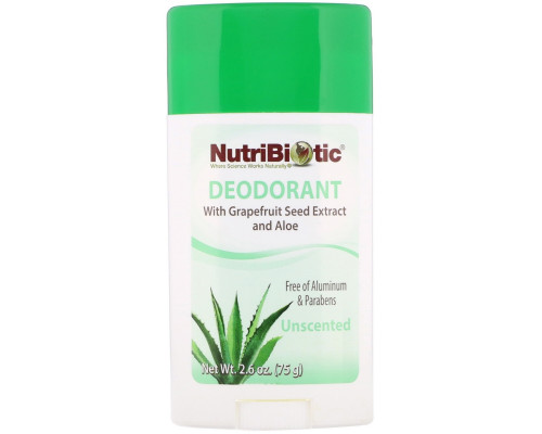 NutriBiotic Long Lasting Deodorant Stick Unscented 2.6 oz (75 g) NutriBiotic Long Lasting Deodorant Stick Unscented 2.6 oz (75 g)