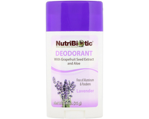 NutriBiotic Стойкий дезодорант лаванда 26 унции (75 g)