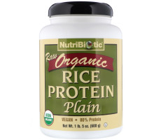 NutriBiotic, Сырой органический рисовый белок, 600 г