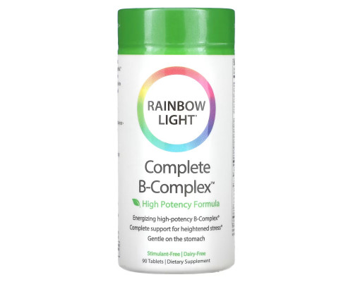 Rainbow Light, Complete B-Complex, High Potency Formula, 90 Tablets Rainbow Light, Complete B-Complex, High Potency Formula, 90 Tablets