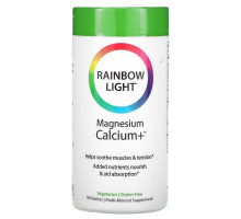 Rainbow Light, Магний и кальций+, пищевая формула, 90 таблеток