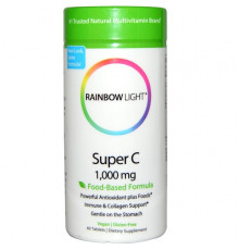Rainbow Light, Супер С, 1000 мг, 60 таблеток