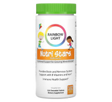 Rainbow Light, Nutri Stars, жевательные мультивитамины, фруктовый вкус, 120 жевательных таблеток