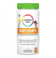 Rainbow Light, Nutri Stars, жевательные мультивитамины, фруктовый вкус, 120 жевательных таблеток
