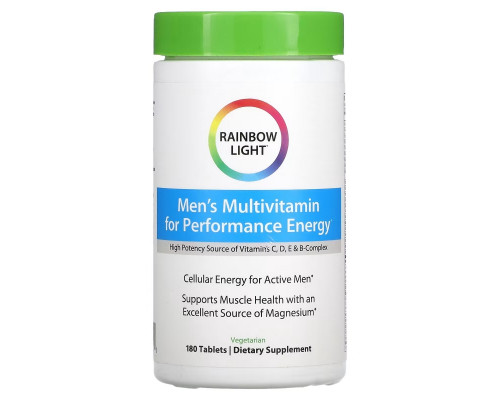 Rainbow Light, Men's Multivitamin for Performance Energy , 180 Tablets