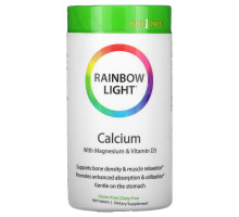 Rainbow Light, Just Once, Пищевой кальций, 180 таблеток