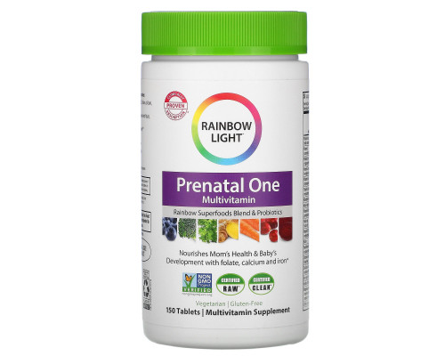 Rainbow Light, Prenatal One, 150 таблеток Rainbow Light, Prenatal One, 150 таблеток