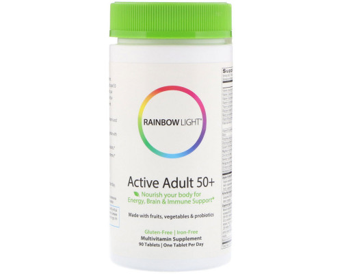 Rainbow Light, Активная зрелость 50+, 90 таблеток Rainbow Light, Активная зрелость 50+, 90 таблеток