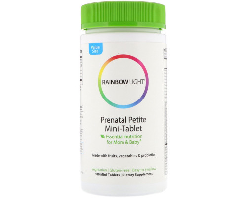 Rainbow Light, Prenatal Petite Mini-Tablet, 180 Mini-Tablets Rainbow Light, Prenatal Petite Mini-Tablet, 180 Mini-Tablets
