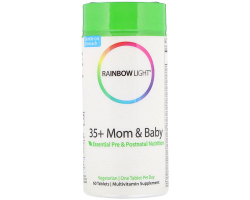 Rainbow Light, 35+ Mom & Baby, 60 таблеток Rainbow Light, 35+ Mom & Baby, 60 таблеток