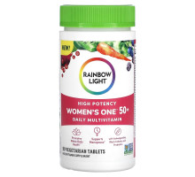 Rainbow Light, Women's One 50+, Daily Multivitamin, High Potency, 90 Vegetarian Tablets