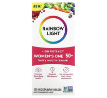 Женское здоровье Rainbow Light, Для женщин старше 50 лет, мультивитамины для ежедневного приема, высокая эффективность, 120 вегетарианских таблеток