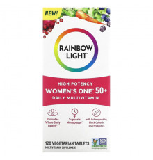 Женское здоровье Rainbow Light, Для женщин старше 50 лет, мультивитамины для ежедневного приема, высокая эффективность, 120 вегетарианских таблеток