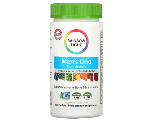 Rainbow Light, Men's One Multivitamin, 120 Tablets Rainbow Light, Men's One Multivitamin, 120 Tablets