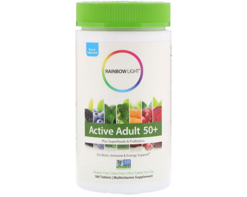 Rainbow Light, Active Adult 50+, 180 таблеток Rainbow Light, Active Adult 50+, 180 таблеток