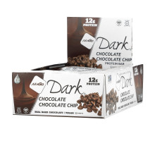 NuGo Nutrition, NuGo Dark, протеиновые батончики, шоколадная стружка, 12 баточников, 1,76 унц. (50 г) каждый