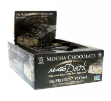 NuGo Nutrition, NuGo Dark, Протеиновые батончики, Мокко и шоколад, 12 батончиков, 1,76 унц. (50 г) каждый
