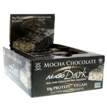 NuGo Nutrition, NuGo Dark, Протеиновые батончики, Мокко и шоколад, 12 батончиков, 1,76 унц. (50 г) каждый
