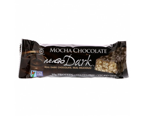 NuGo Nutrition, NuGo Dark, Протеиновые батончики, Мокко и шоколад, 12 батончиков, 1,76 унц. (50 г) каждый NuGo Nutrition, NuGo Dark, Протеиновые батончики, Мокко и шоколад, 12 батончиков, 1,76 унц. (50 г) каждый