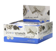 BNRG, Энергетический батончик Power Crunch Protein, оригинальный, печенье с кремом, 12 баточников, 1,4 унц. (40 г) в каждом