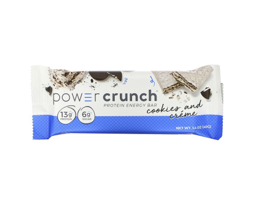 BNRG, Энергетический батончик Power Crunch Protein, оригинальный, печенье с кремом, 12 баточников, 1,4 унц. (40 г) в каждом BNRG, Энергетический батончик Power Crunch Protein, оригинальный, печенье с кремом, 12 баточников, 1,4 унц. (40 г) в каждом