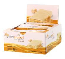 BNRG, Протеиновый энергетический батончик Power Crunch, оригинальный, арахисовое масло, 12 батончиков, 1,4 унц. (40 г) каждый