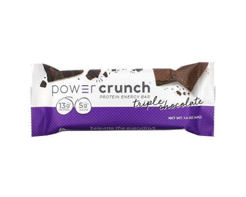 BNRG, Power Crunch Protein Energy Bar, Original Triple Chocolate, 12 Bars, 1.4 oz (40 g) Each BNRG, Power Crunch Protein Energy Bar, Original Triple Chocolate, 12 Bars, 1.4 oz (40 g) Each