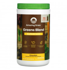 Amazing Grass Green SuperFood шоколадный сухой напиток с какао 17 унций (480 г)
