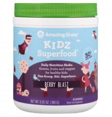 Amazing Grass Kidz SuperFood дикие ягоды 65 унции (180 г)