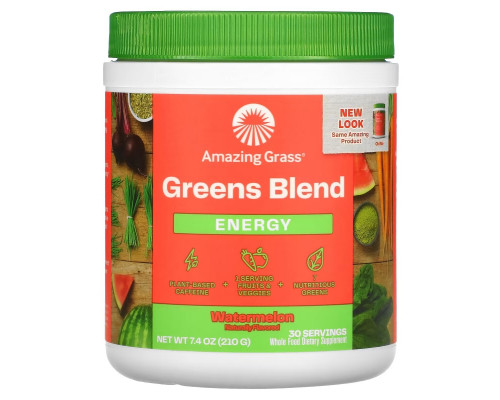 Amazing Grass Green Superfood Энергия Арбуз 74 унции (210 г) Amazing Grass Green Superfood Энергия Арбуз 74 унции (210 г)