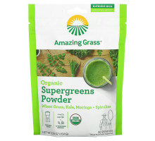 Amazing Grass, Organic SuperGreens Powder, 5,29 унц. (150 г)