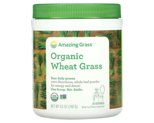 Amazing Grass, Органические ростки пшеницы, 8.5 унций (240 г) Amazing Grass, Органические ростки пшеницы, 8.5 унций (240 г)