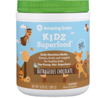 Amazing Grass Kidz SuperFood Эпатажный вкус шоколада 6,5 унций (180 г)