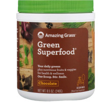 Amazing Grass Green SuperFood шоколадный сухой напиток 85 унции (240 г)