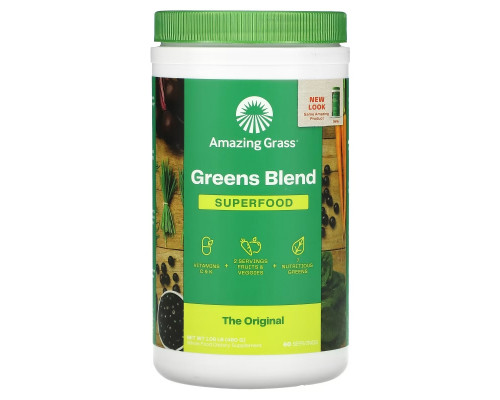 Amazing Grass GreenSuperFood Порошок для приготовления натурального напитка 17 унций (480 г) Amazing Grass GreenSuperFood Порошок для приготовления натурального напитка 17 унций (480 г)
