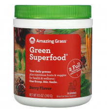 Amazing Grass Зеленая суперпища ягодный напиток в порошке 8.5 унций (240 г)