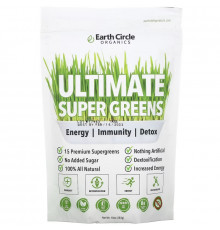 Earth Circle Organics, Ultimate Super Greens, 10 oz (283 g)