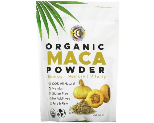 Earth Circle Organics Сырой органический порошок мака 16 унций (454 г)