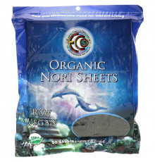 Earth Circle Organics Органические водоросли нори для суши низкотемпературной обработки 50 листов