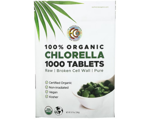 Earth Circle Organics, 100% Organic Chlorella Tablets, 1,000 Tablets, 8.75 oz (248 g) Earth Circle Organics, 100% Organic Chlorella Tablets, 1,000 Tablets, 8.75 oz (248 g)
