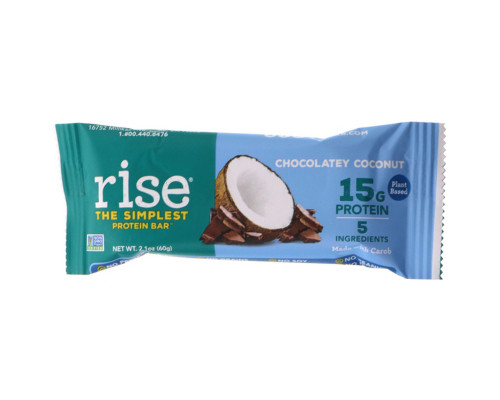 Rise Bar, Рисовый Протеиновый Батончик, Шоколадный Кокос, 12 штук, по 2,1 унции (60 г) каждый Rise Bar, Рисовый Протеиновый Батончик, Шоколадный Кокос, 12 штук, по 2,1 унции (60 г) каждый