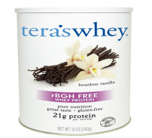 Tera's Whey, rBGH-Free Whey Protein, Bourbon Vanilla, 12 oz (340 g)