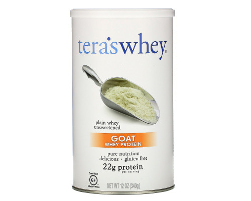 Tera's Whey, Козий сывороточный протеин, простая несладкая сыворотка, 12 унций (340 г) Tera's Whey, Козий сывороточный протеин, простая несладкая сыворотка, 12 унций (340 г)