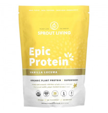Суперфуды Sprout Living, Epic Protein, ваниль и лукума, 455 г (1 фунт)